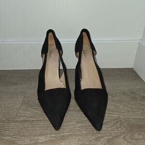 Boden Sued Pumps Womens EU 39 US 8 Black Point Toe Heels